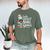 Easily Distracted By Books And Gnomes Men's Comfort Colors T-Shirt Moss