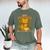 Easily Distracted By Cats And Books Cute Cat Book Lover Men's Comfort Colors T-Shirt Moss