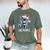 Ew People Christmas Cat Santa Hat Dad Introvert Men's Comfort Colors T-Shirt Moss