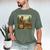 Farmer Men Tractor Rancher Farm Dad Distressed Men's Comfort Colors T-Shirt Moss