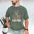 Fast Food Deer Hunting Hunter Dad Tail Buck Men's Comfort Colors T-Shirt Moss