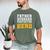 FATHER HUSBAND PROTECTOR HERO Dad Daddy Fathers Day Men's Comfort Colors T-Shirt Moss
