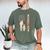 Father's Day Baseball Papa USA Flag Dad Men Baseball Men's Comfort Colors T-Shirt Moss