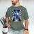Frutiger Aero Aesthetic Tech Checkered Room Orb Sky Men's Comfort Colors T-Shirt Moss
