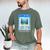 Frutiger Aero Aesthetic Tech Computer Aquarium Tarot Card Men's Comfort Colors T-Shirt Moss
