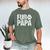 Fur Papa Shirt Pet Lover Dog Dad T-Shirt Fathers Day For Men Men's Comfort Colors T-Shirt Moss