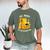 Go Away I'm Introverting Cat Coffee Headphones Men's Comfort Colors T-Shirt Moss