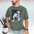 Goldendoodle Alien UFO Taking a Selfie Dog Mom Dad Men's Comfort Colors T-Shirt Moss