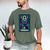 Gothic Girl Tarot Card Introverted Reader And Reading Men's Comfort Colors T-Shirt Moss Gothic Girl Tarot Card Introverted Reader And Reading Men's Comfort Colors T-Shirt Moss