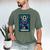 Gothic Girl Tarot Card Introverted Reader And Reading Men's Comfort Colors T-Shirt Moss Gothic Girl Tarot Card Introverted Reader And Reading Men's Comfort Colors T-Shirt Moss
