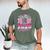 Graduation 2025 Proud Mom Of 2025 Graduate Floral Women Men's Comfort Colors T-Shirt Moss