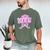 Graduation 2026 Senior 2026 Class Of 2026 Coquette Pink Girl Men's Comfort Colors T-Shirt Moss