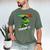 Graduation Preschool Dinosaur T Rex Crushed It Boys Grad Men's Comfort Colors T-Shirt Moss