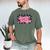 Groovy Senior Class Of 2026 Coquette Pink Bow Graduation Men's Comfort Colors T-Shirt Moss