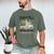 Holiday Scene Nostalgia North Pole Tree Farm Merry Christmas Men's Comfort Colors T-Shirt Moss