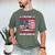 I'm A Dad Grandpa And Veteran Papa Grandpa Fathers Day Men Men's Comfort Colors T-Shirt Moss