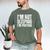 I'm Not Sleeping I'm Praying Mom Dad Joke Premium Tri-Blend Men's Comfort Colors T-Shirt Moss