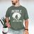 Introvert Bigfoot People Not A Big Fan Dad Joke Men's Comfort Colors T-Shirt Moss