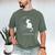 Introvert Cat With Coffee On Computer Antisocial Emo Goth Men's Comfort Colors T-Shirt Moss