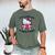 It's a Good Day To Read a Book Cute Cat Book Day Girls Boys Men's Comfort Colors T-Shirt Moss