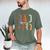 Kids Fathers Day Shirt For Son Daughter My Dad Is My Hero Men's Comfort Colors T-Shirt Moss