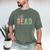 Let's Read Book Nerd Reading Book Lover Librarian Teacher Men's Comfort Colors T-Shirt Moss