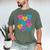 Librarian Shirt Valentines Book Worm Reading Tshirt Premium Tri-Blend Men's Comfort Colors T-Shirt Moss