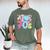 I Love 70's Retro Style Nostalgia Vibe 1970's Party Premium Tri-Blend Men's Comfort Colors T-Shirt Moss