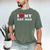 I Love My Gay Dad I Heart My Gay Dad Men's Comfort Colors T-Shirt Moss
