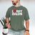 I Love I Heart Hot Dads Shirt Men's Comfort Colors T-Shirt Moss