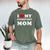 I Love My Introvert Mom I Heart My Introvert Mom Men's Comfort Colors T-Shirt Moss