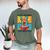Love Reading And Giraffes Cute Giraffe Reading Book Lovers Men's Comfort Colors T-Shirt Moss