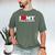 I Love My Social Anxiety Heart Humor Introvert Statement Men's Comfort Colors T-Shirt Moss