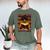 Man Reading Book Black History Month Book Lover Afro Men's Comfort Colors T-Shirt Moss