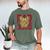 Marvel Iron Man Dad I Love You 3000 Text Fill Father's Day Small Men's Comfort Colors T-Shirt Moss
