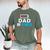 Matching Father's Day Low Battery Dad Of 3 Boys Men's Comfort Colors T-Shirt Moss