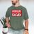 Ninja Dad Matching Family Ninja Warrior Men's Comfort Colors T-Shirt Moss