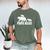 Papa Bear Two Cubs Shirt Daddy Bear Twin Tshirt Papa 2 Kids Men's Comfort Colors T-Shirt Moss