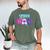 Parents Mom Spider Dad Matching Family Birthday Men's Comfort Colors T-Shirt Moss