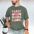 Peace Out Middle School Graduation Groovy Last Day Of School Men's Comfort Colors T-Shirt Moss