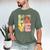 Peace Sign Love Groovy Vibes Costume Nostalgia 1980s Fashion Men's Comfort Colors T-Shirt Moss
