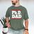 PHD DAD Shirt Doctorate Graduation Fathers Day Men's Comfort Colors T-Shirt Moss