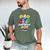 PJ Masks Group Shot Dad Of The Birthday Boy Logo Men's Comfort Colors T-Shirt Moss
