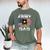 Proud To Be An Army Dad With American Flag Veteran Men's Comfort Colors T-Shirt Moss