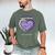 Purple In Memory Of My Grandpa Pancreatic Cancer Awareness Men's Comfort Colors T-Shirt Moss