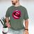 Rainbow Lips With a Cherry In The Mouth 80s Nostalgia Premium Tri-Blend Men's Comfort Colors T-Shirt Moss Rainbow Lips With a Cherry In The Mouth 80s Nostalgia Premium Tri-Blend Men's Comfort Colors T-Shirt Moss