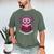 I Read Banned Books Axolotl Reading Men's Comfort Colors T-Shirt Moss