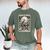 Read In Peace Skeleton Book Lover Bookworm Book Men's Comfort Colors T-Shirt Moss