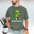 Readasaurus Reading Dinosaur Book Reader Bookworm Men's Comfort Colors T-Shirt Moss