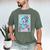 The Reader Retro Reading Skeleton Books Flowers Tarot Card Men's Comfort Colors T-Shirt Moss